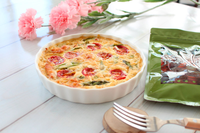 春野菜の生地なしキッシュ
