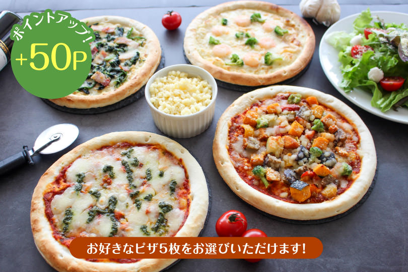 【送料込み】選べるピザ5枚セット