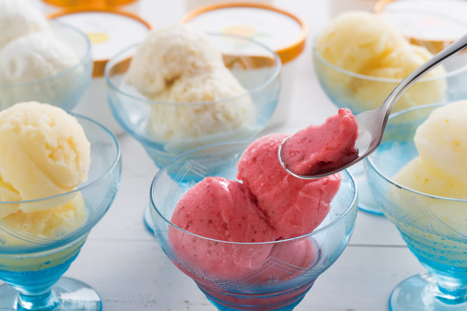 果実たっぷりシャーベット