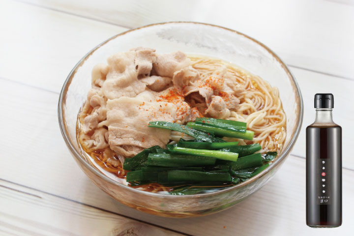 中華風豚ニラそうめん