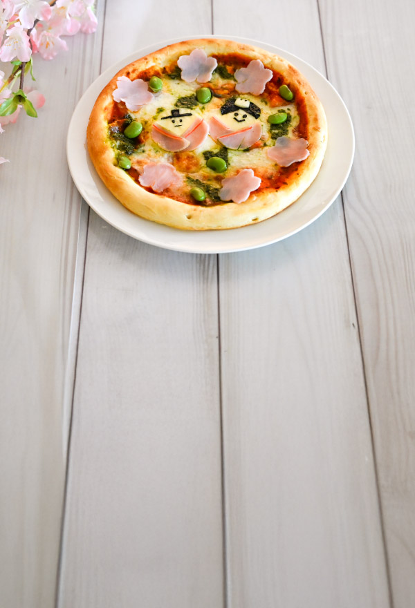 ひな祭りピザアレンジ